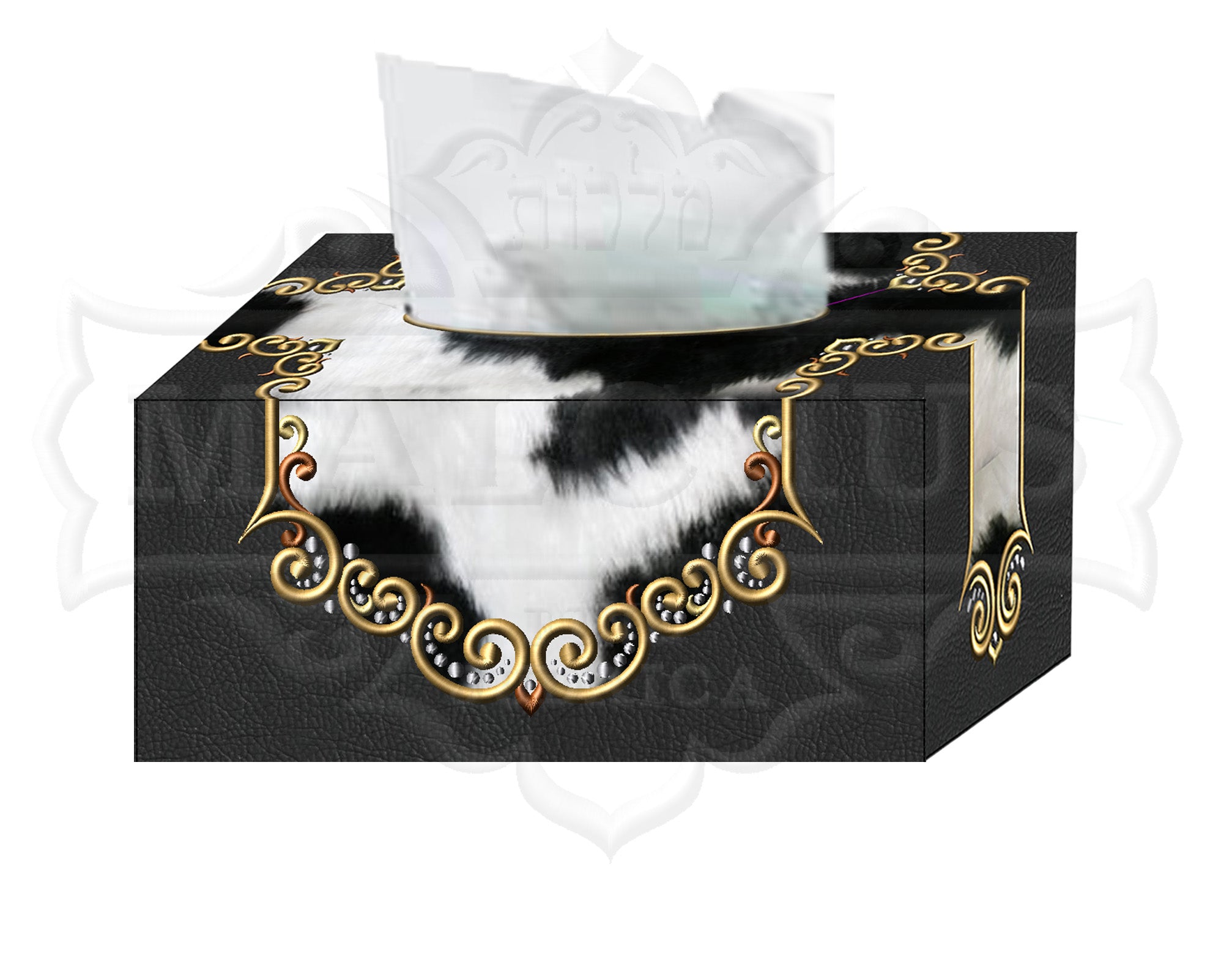 Custom Embroidered Tissue Box #1