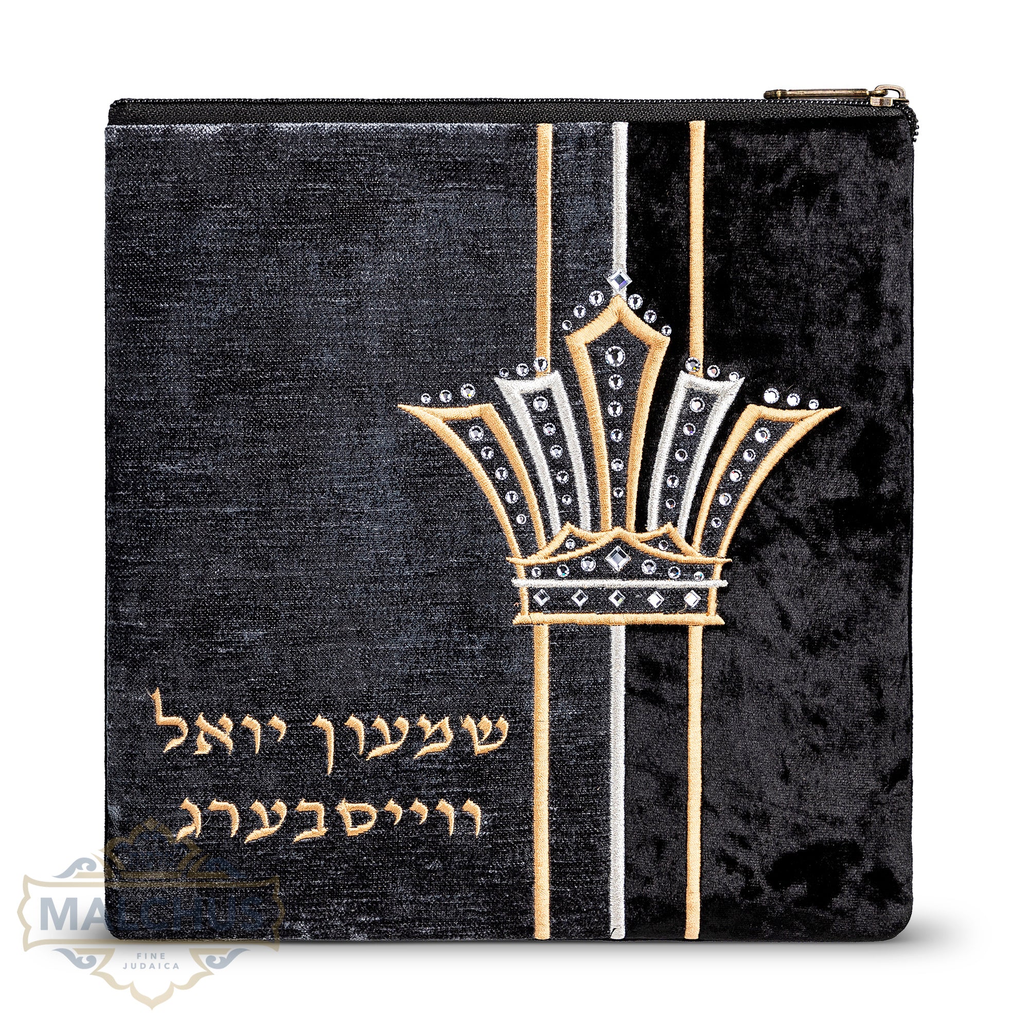 Bag #743 Black Velvet & Gold Emb