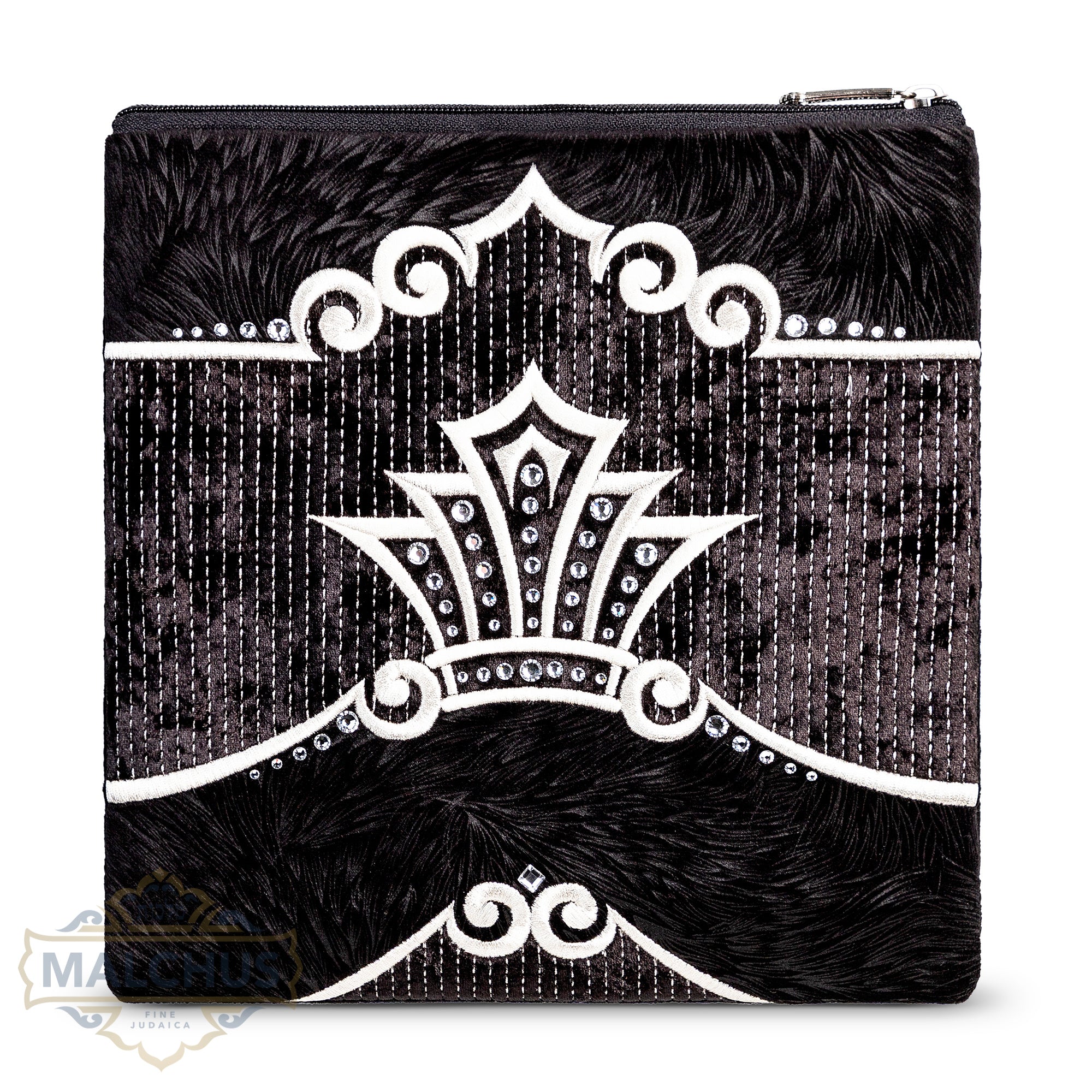 Bag #793 Black Velvet & Silver Emb