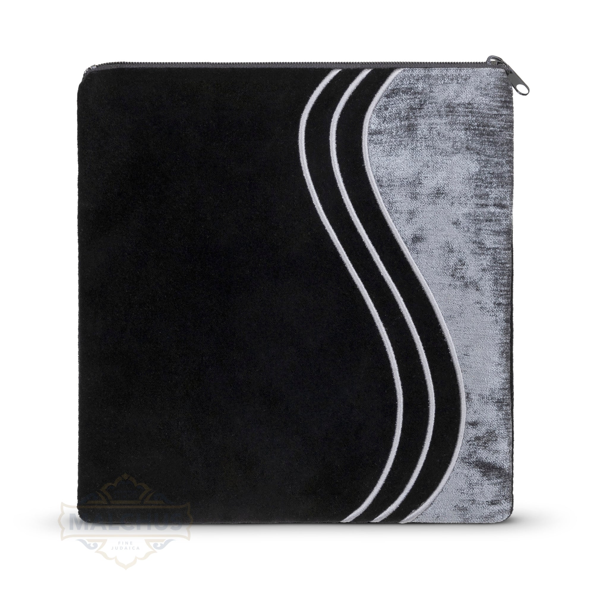 Bag #880 Black Velvet & Crushed Grey Velvet