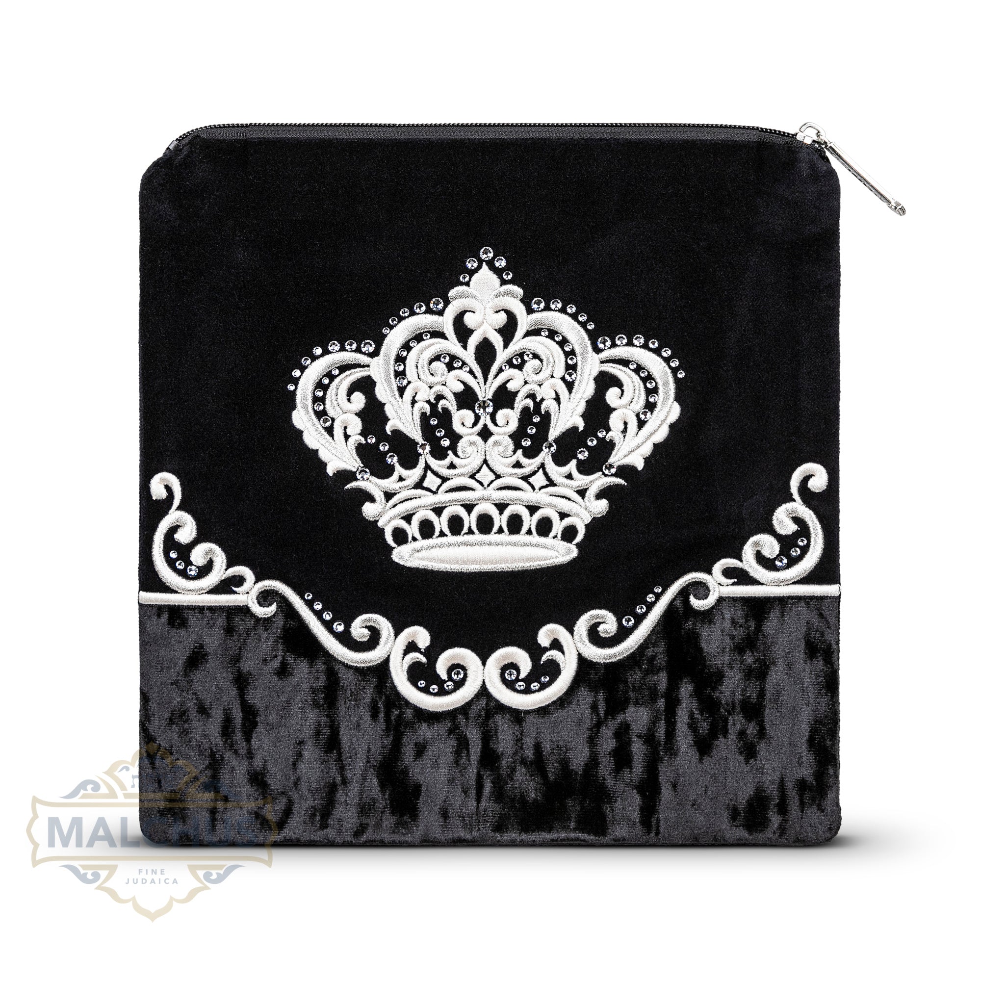 Bag #720 Black Velvet & Silver Emb
