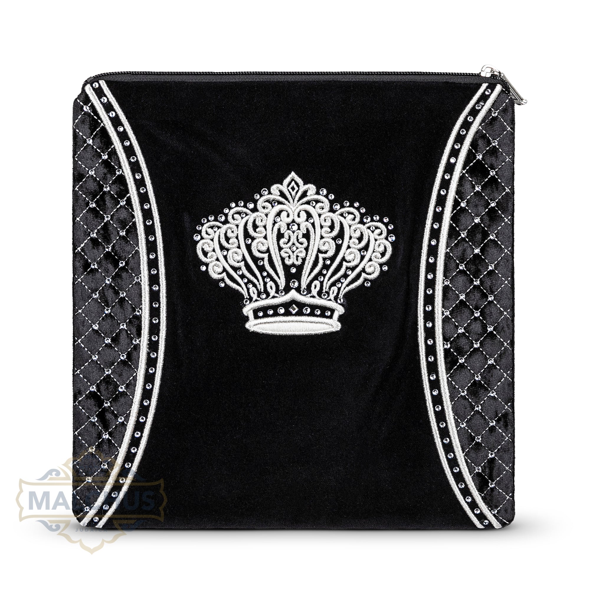 Bag #730 Black Velvet & Silver Emb