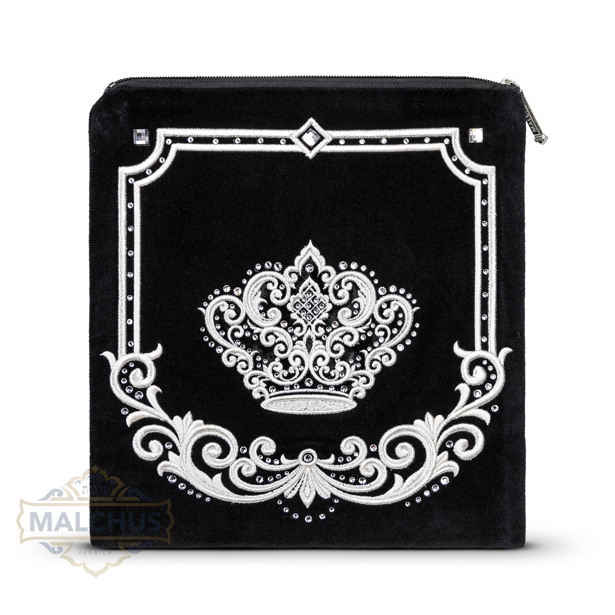 Bag #750 Black Velvet & Silver Emb