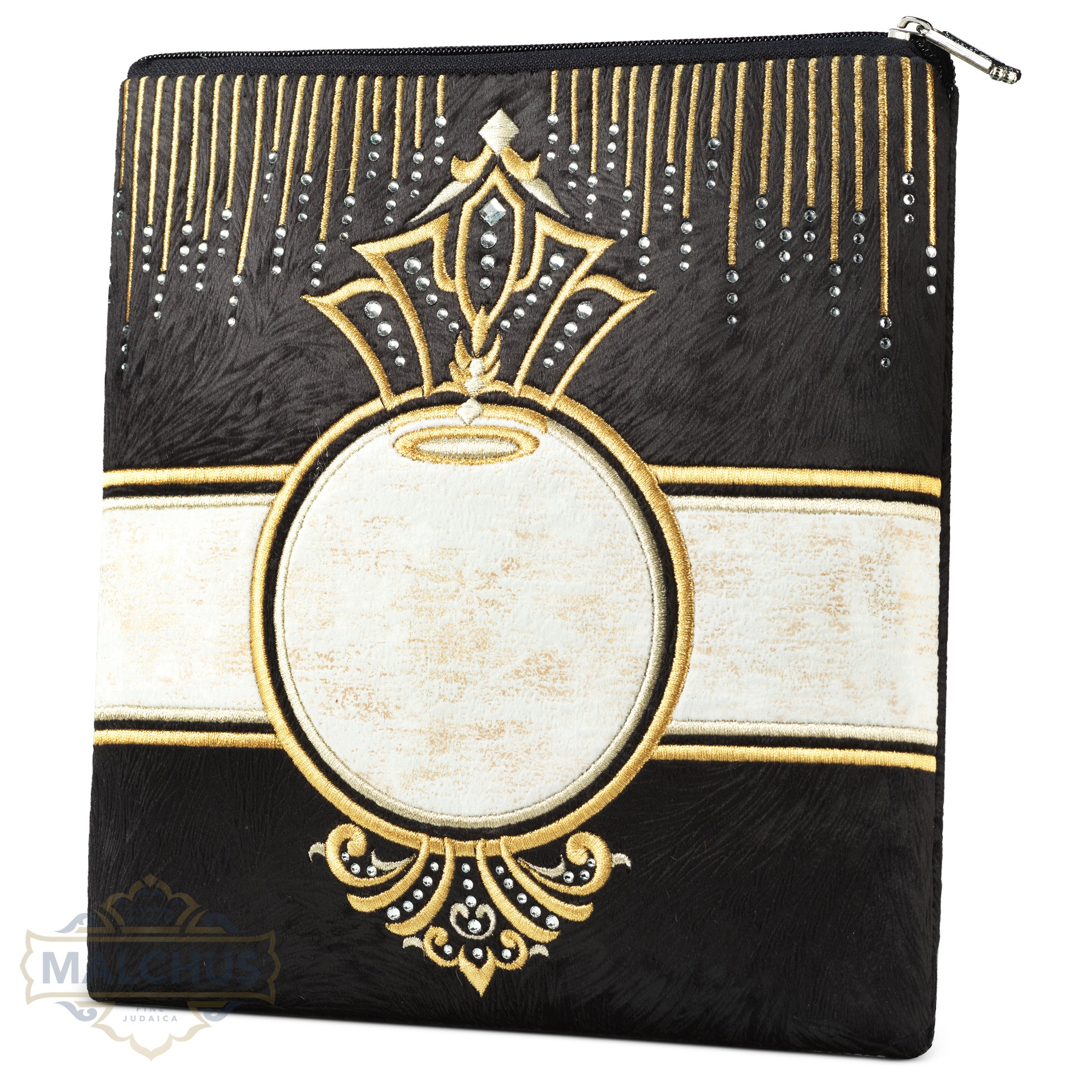 Bag #847 Black Velvet & Gold Emb