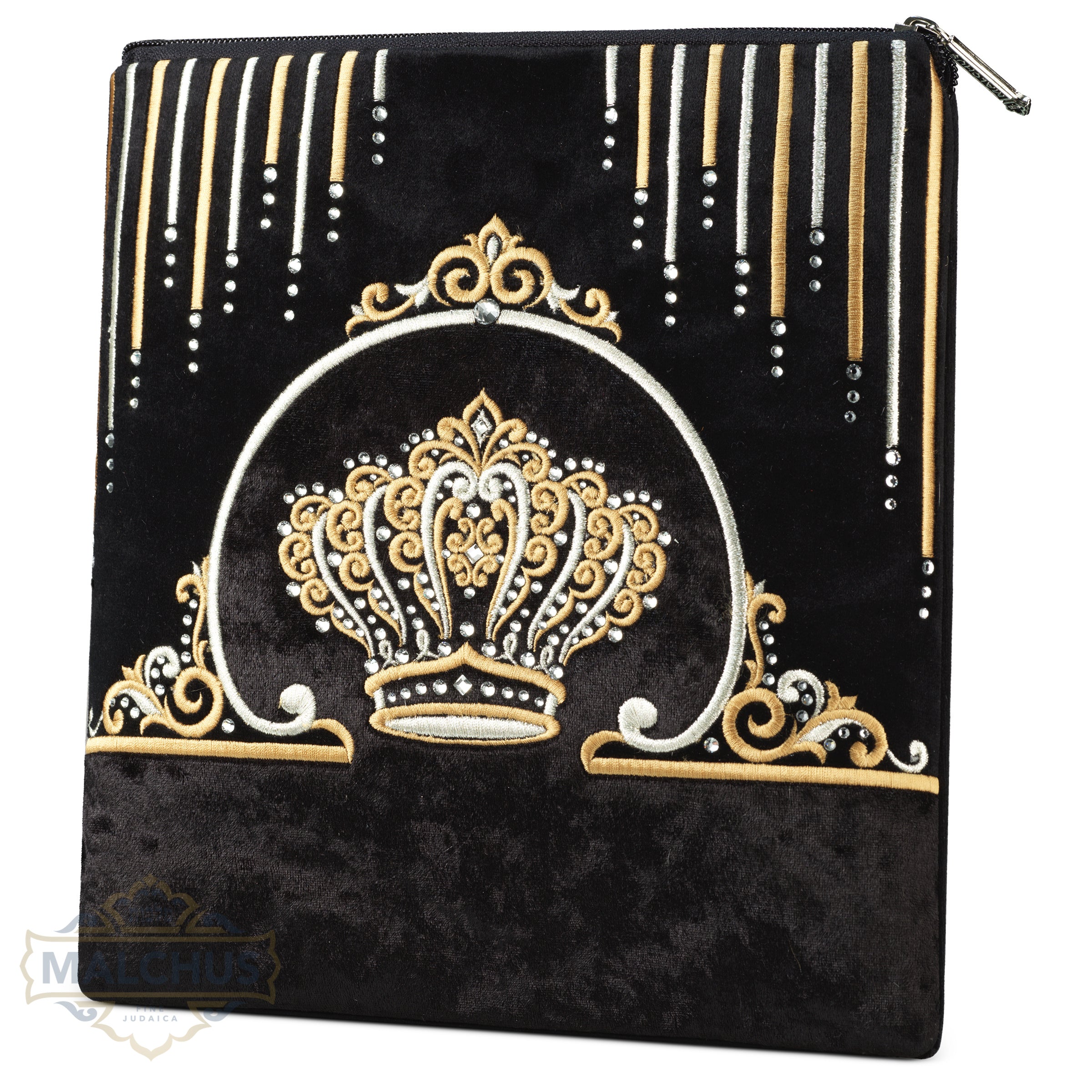 Bag #857 Black Velvet & Gold Emb