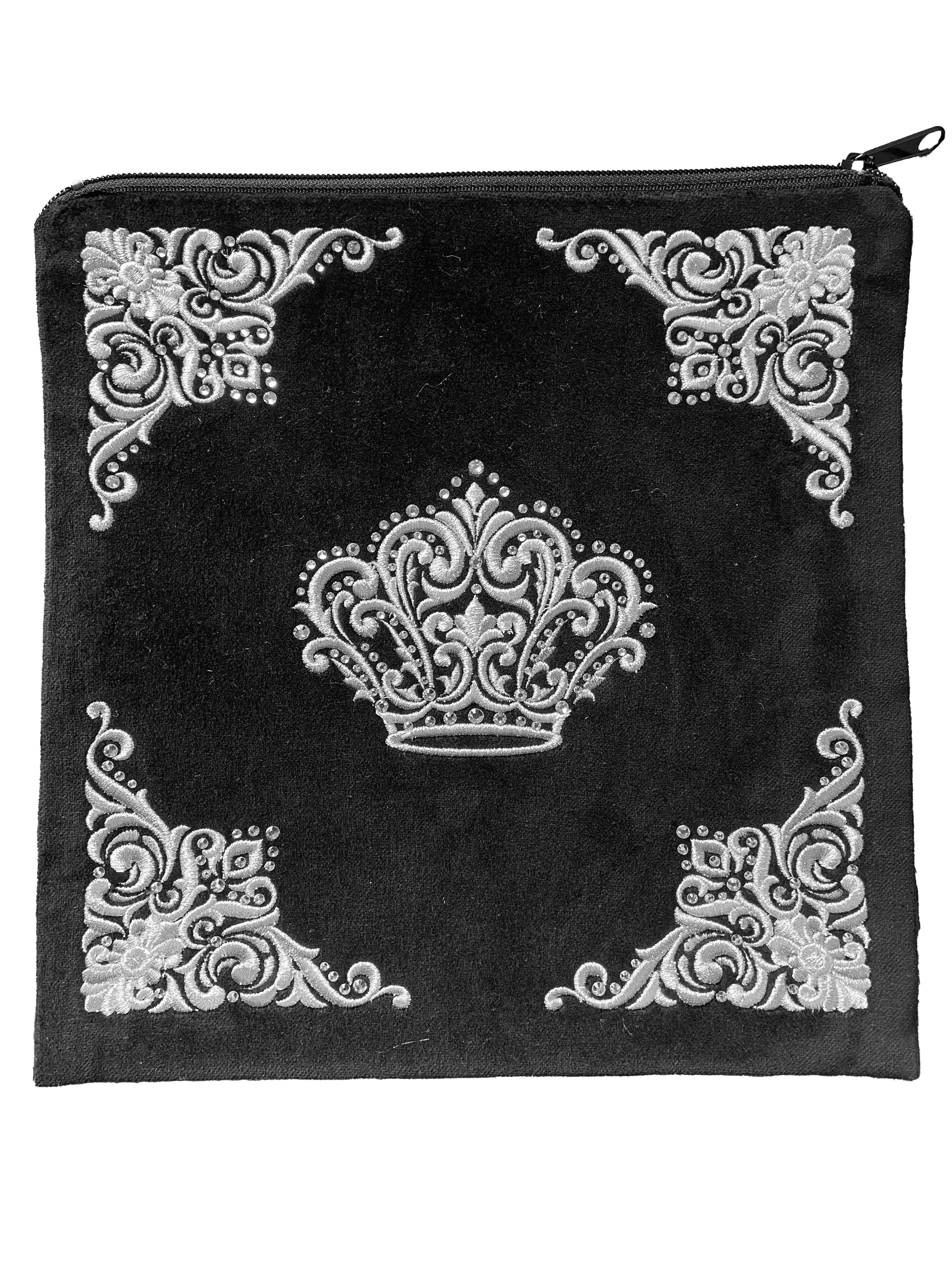 Four Corner Design with Crown Velvet Bag #182
