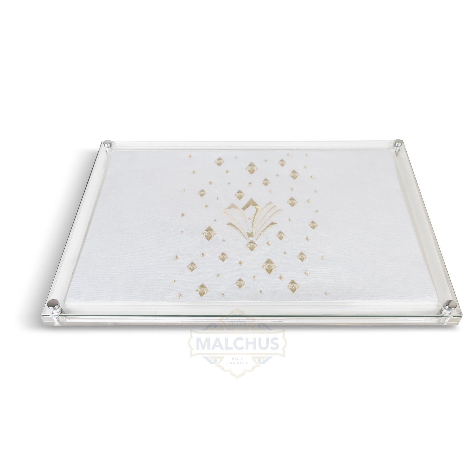 Glass Challah Board #686 Linen-look