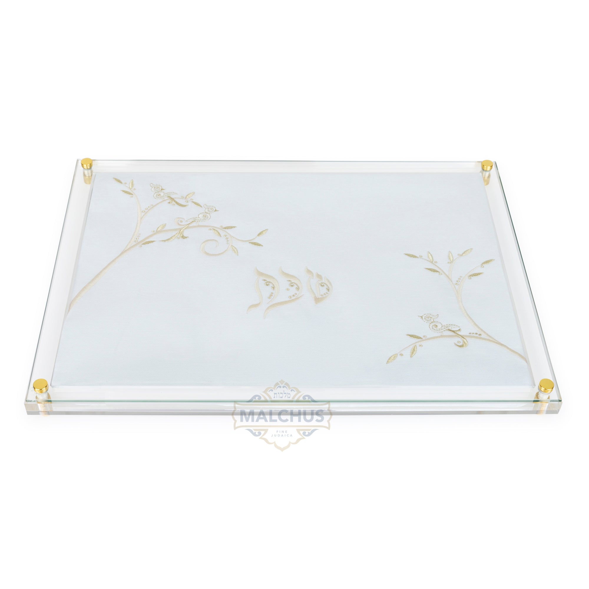 Glass Challah Board #940 Linen-look