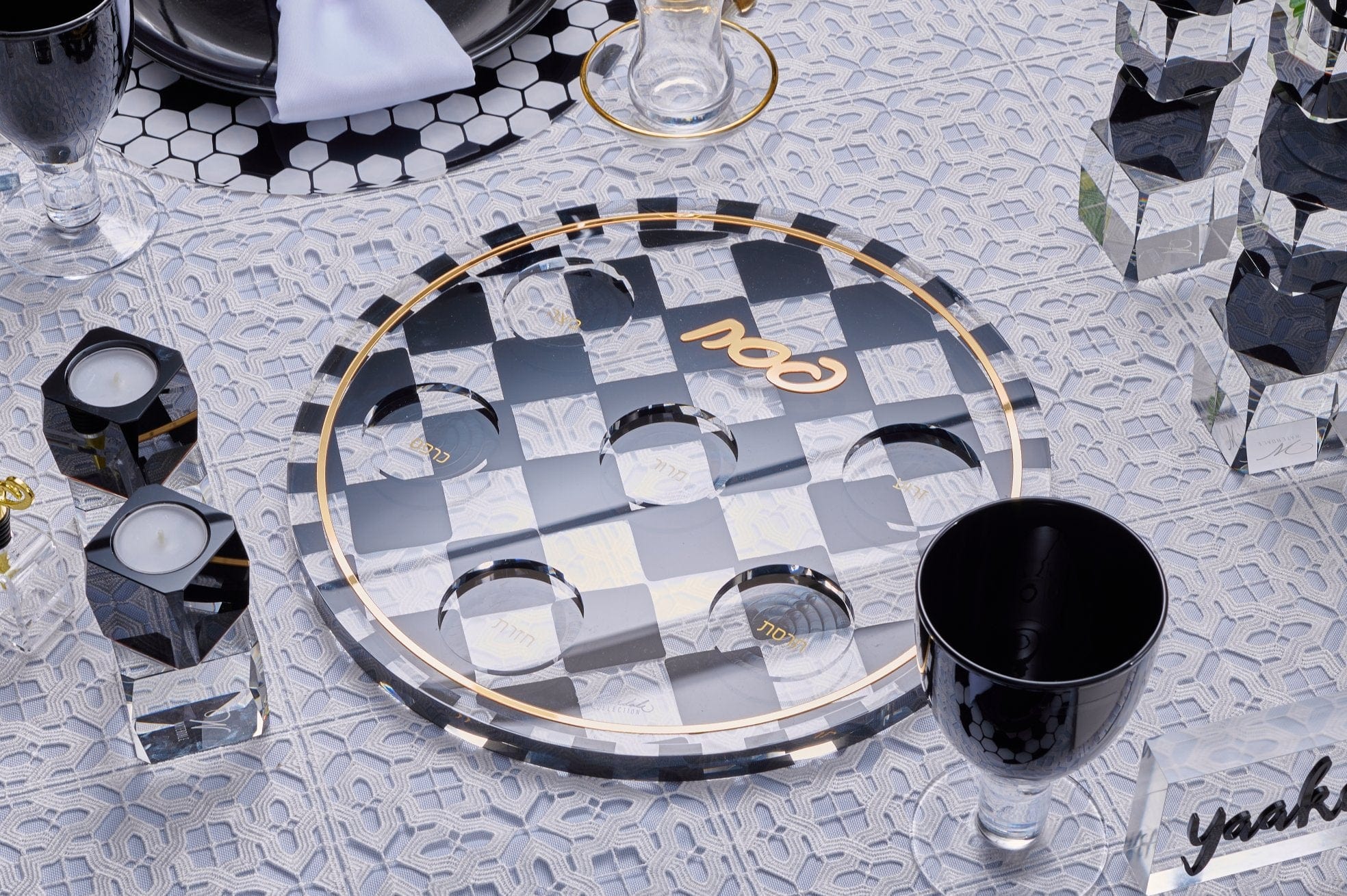 Onyx Pesach 2024 Tablescape