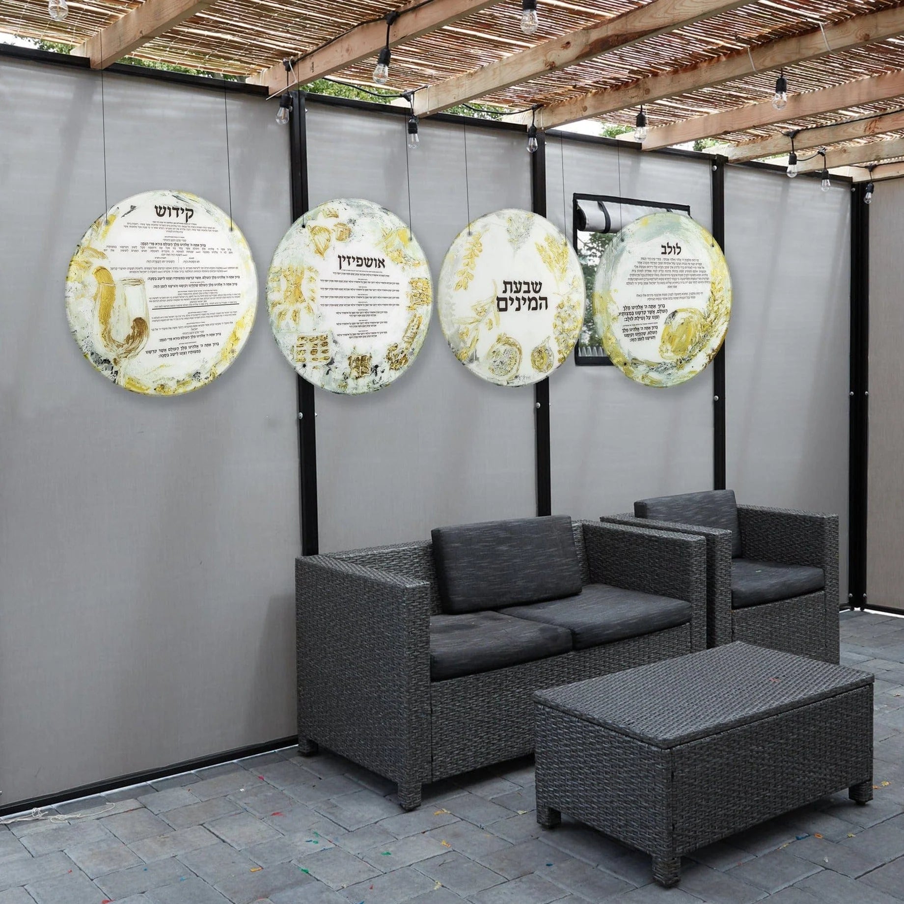 Painted Sukkah Decorations