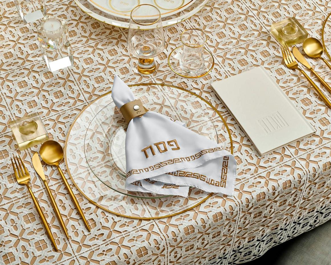 Pesach Leather Napkin Wraps