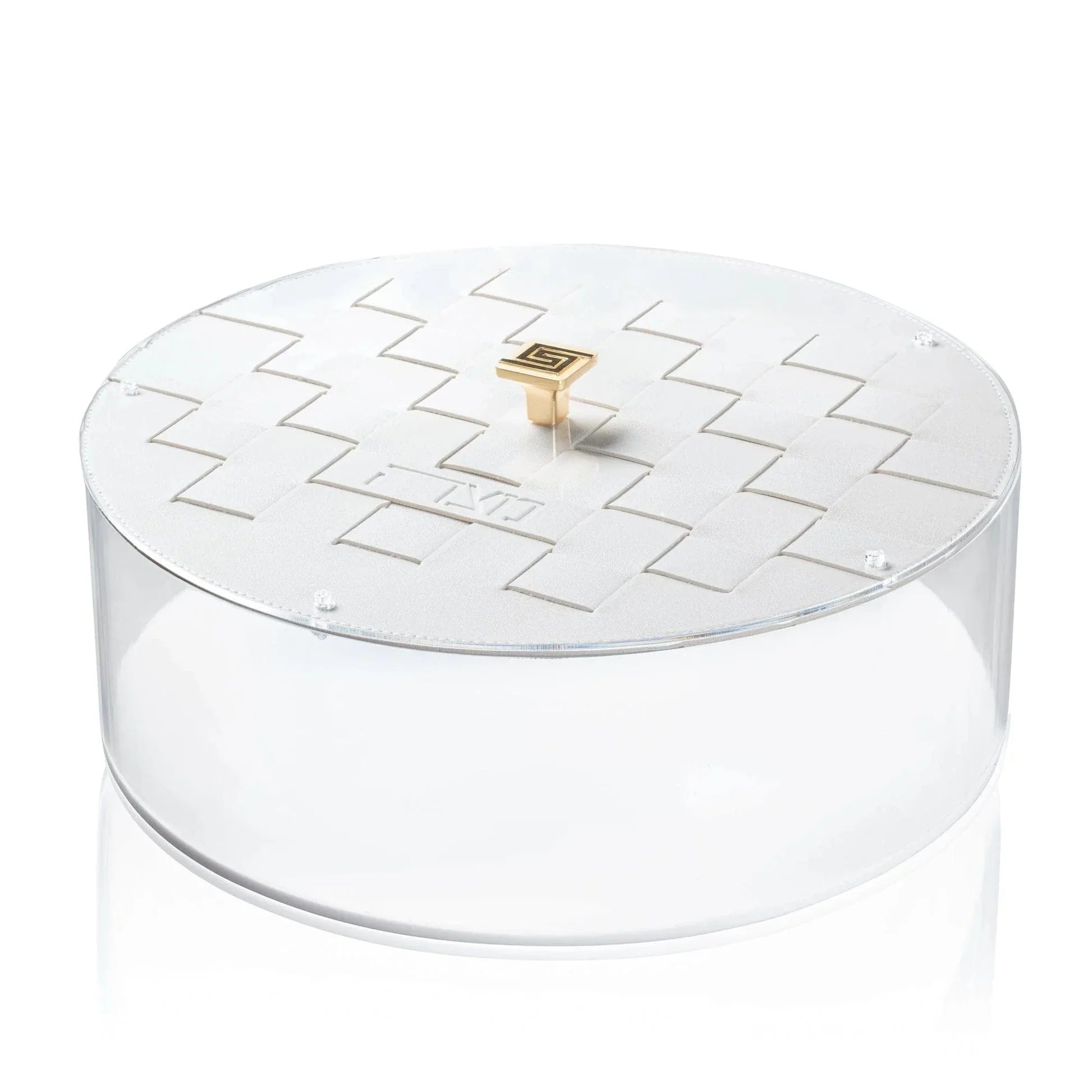 Leather Woven Seder Plate & Matzah Box Set