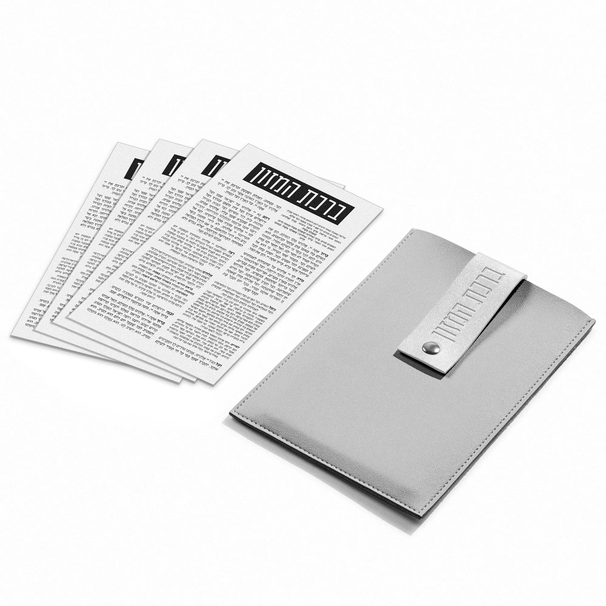 Leather Lucite Bencher Pouch