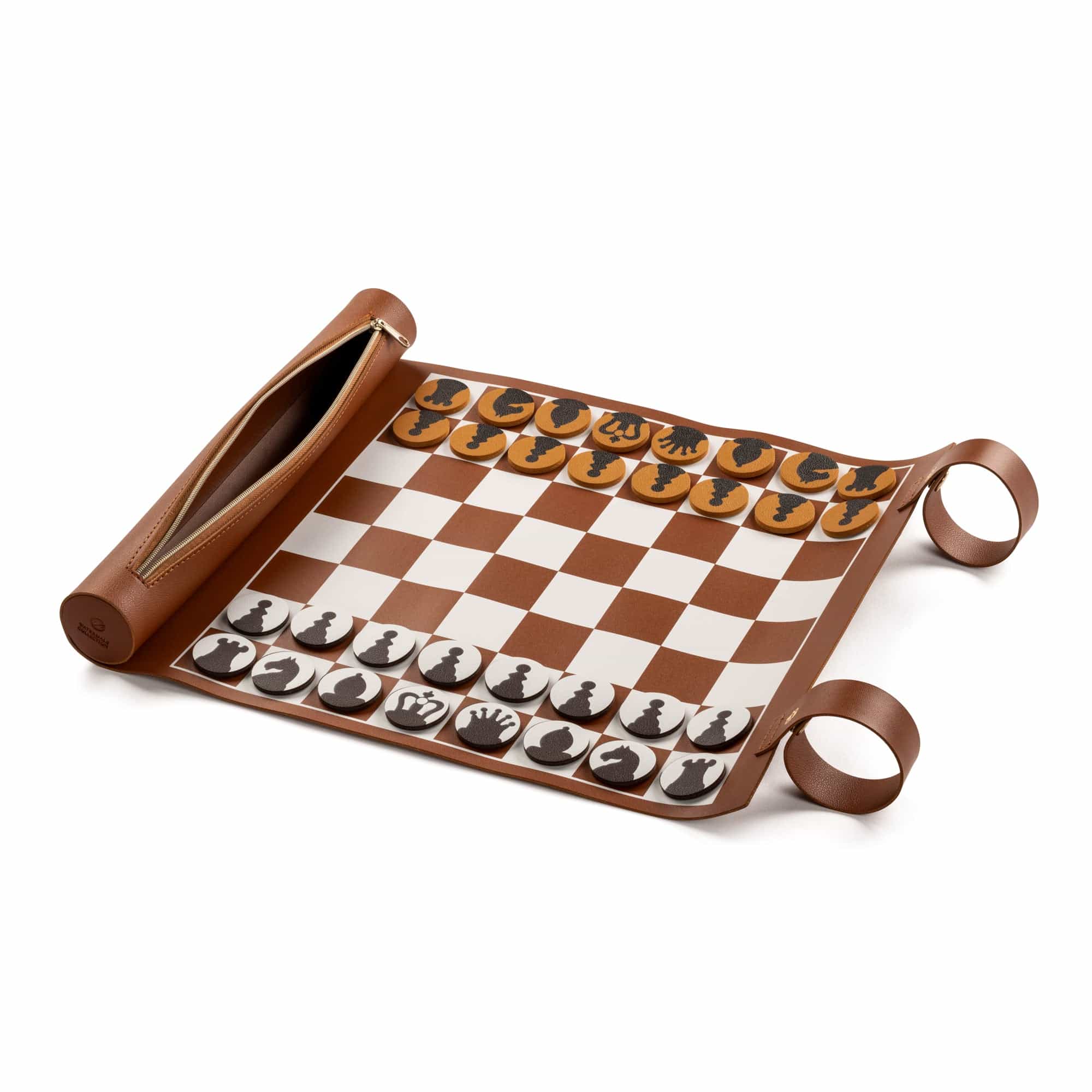 Leather Chess/Checkers Set