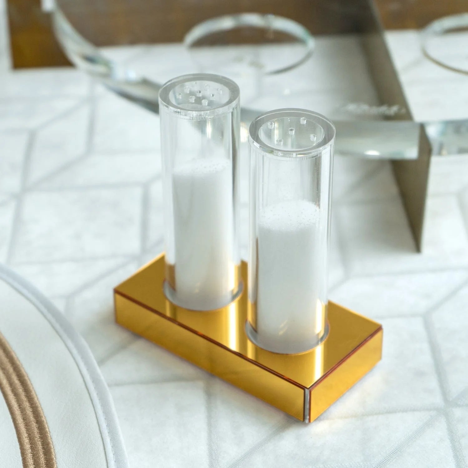 MetaLucite Salt Shakers