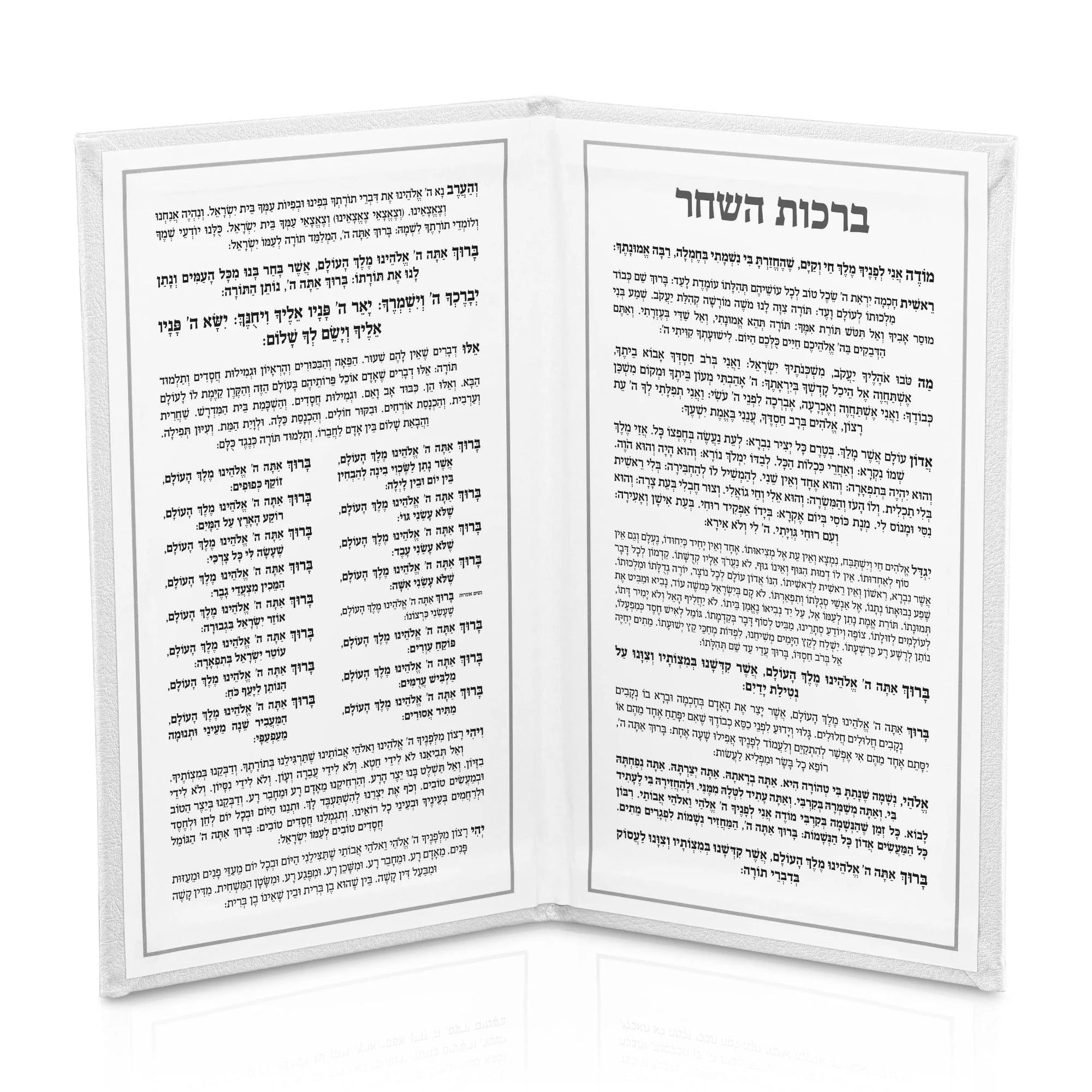 Leather Birchas Hashachar Booklet