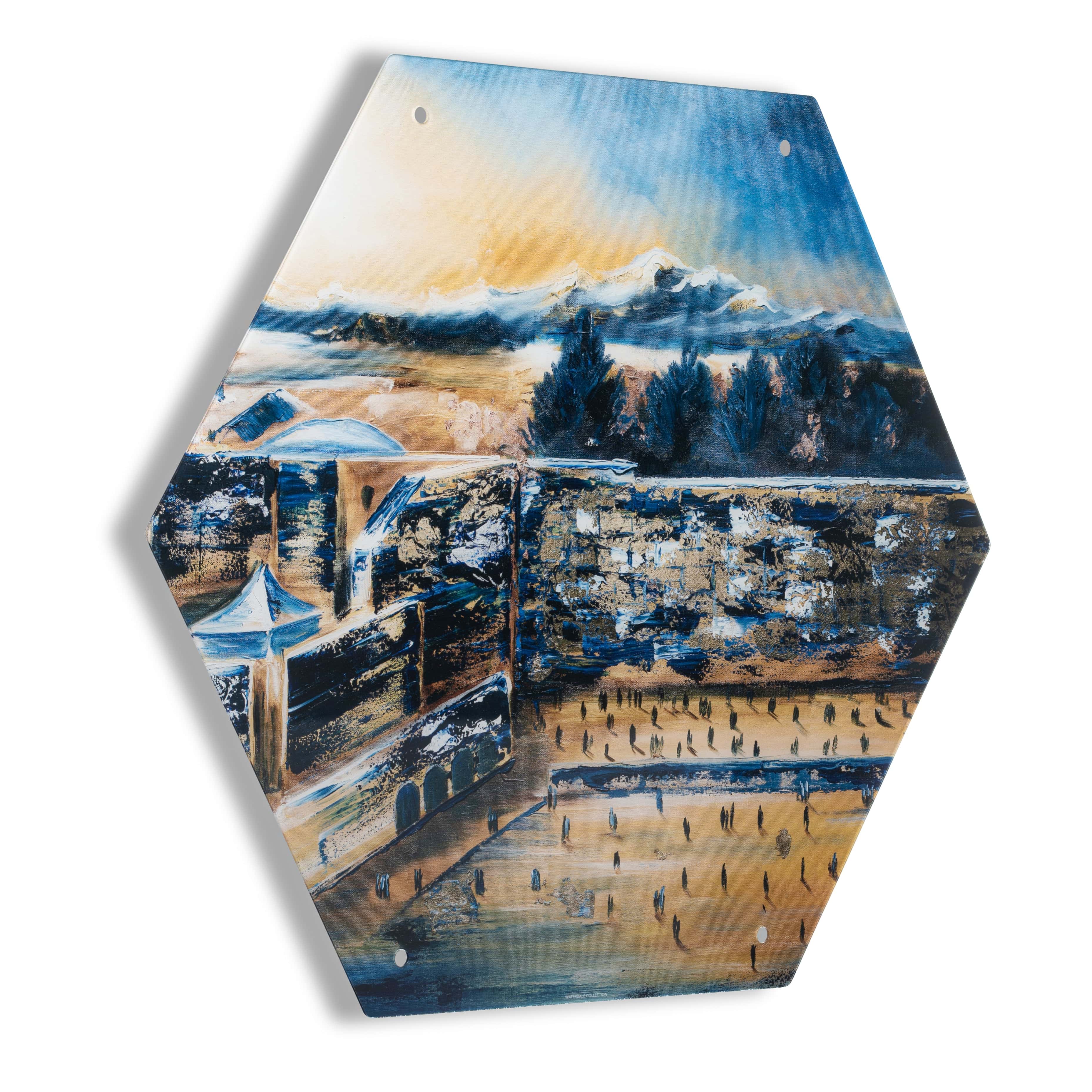 7 Painted Hexagon Sukkah Decoration Set