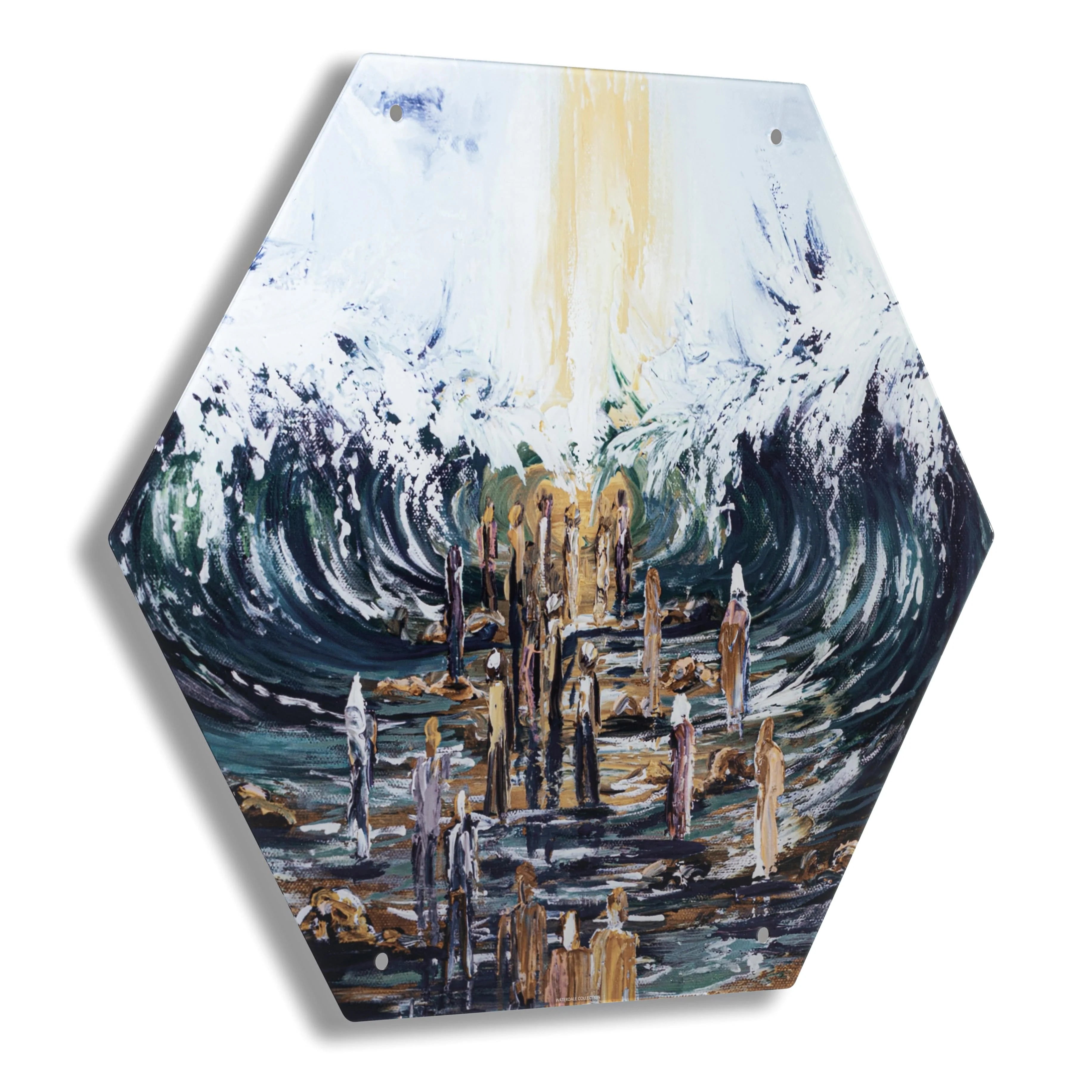 7 Painted Hexagon Sukkah Decoration Set
