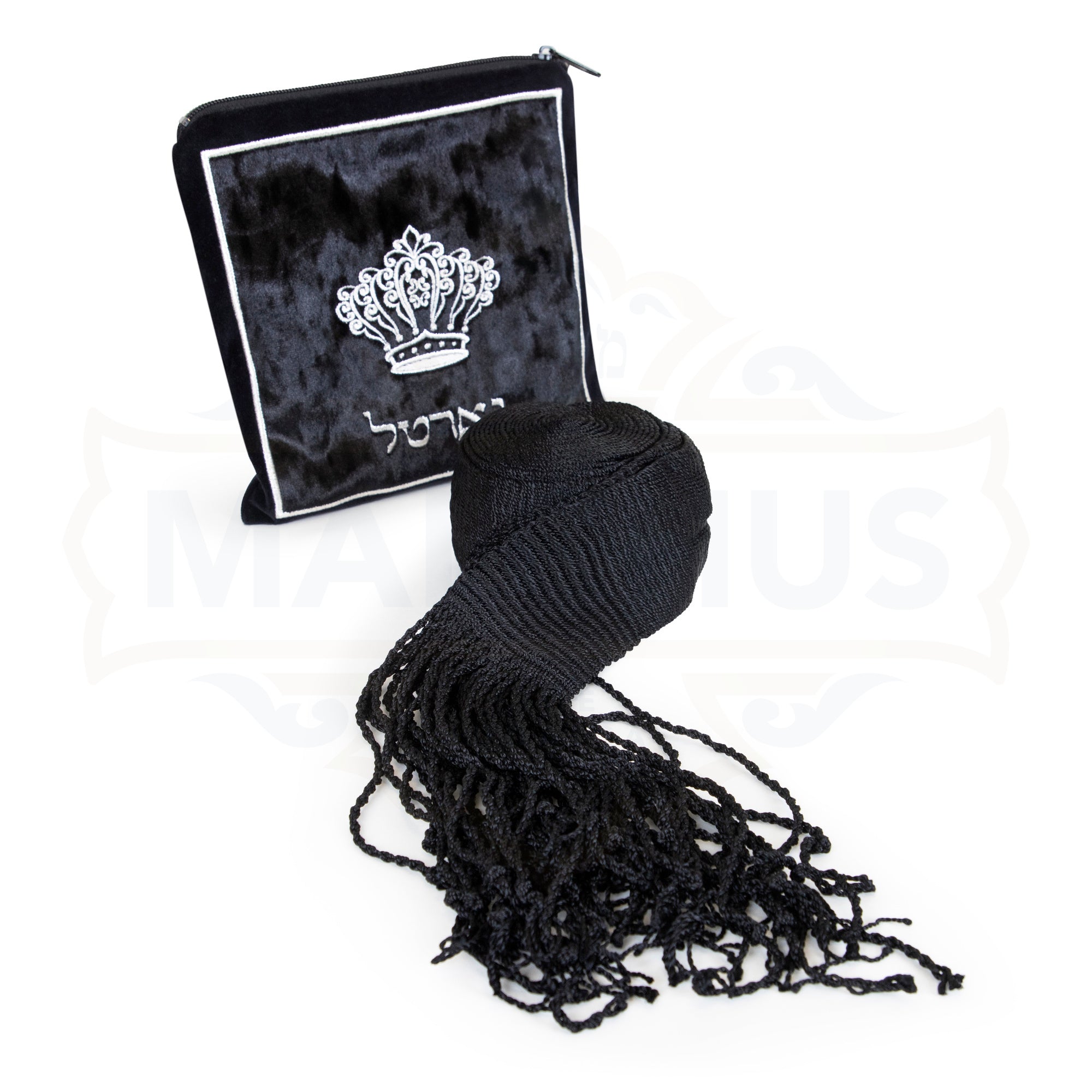 Black Hand Made Silk Gartel