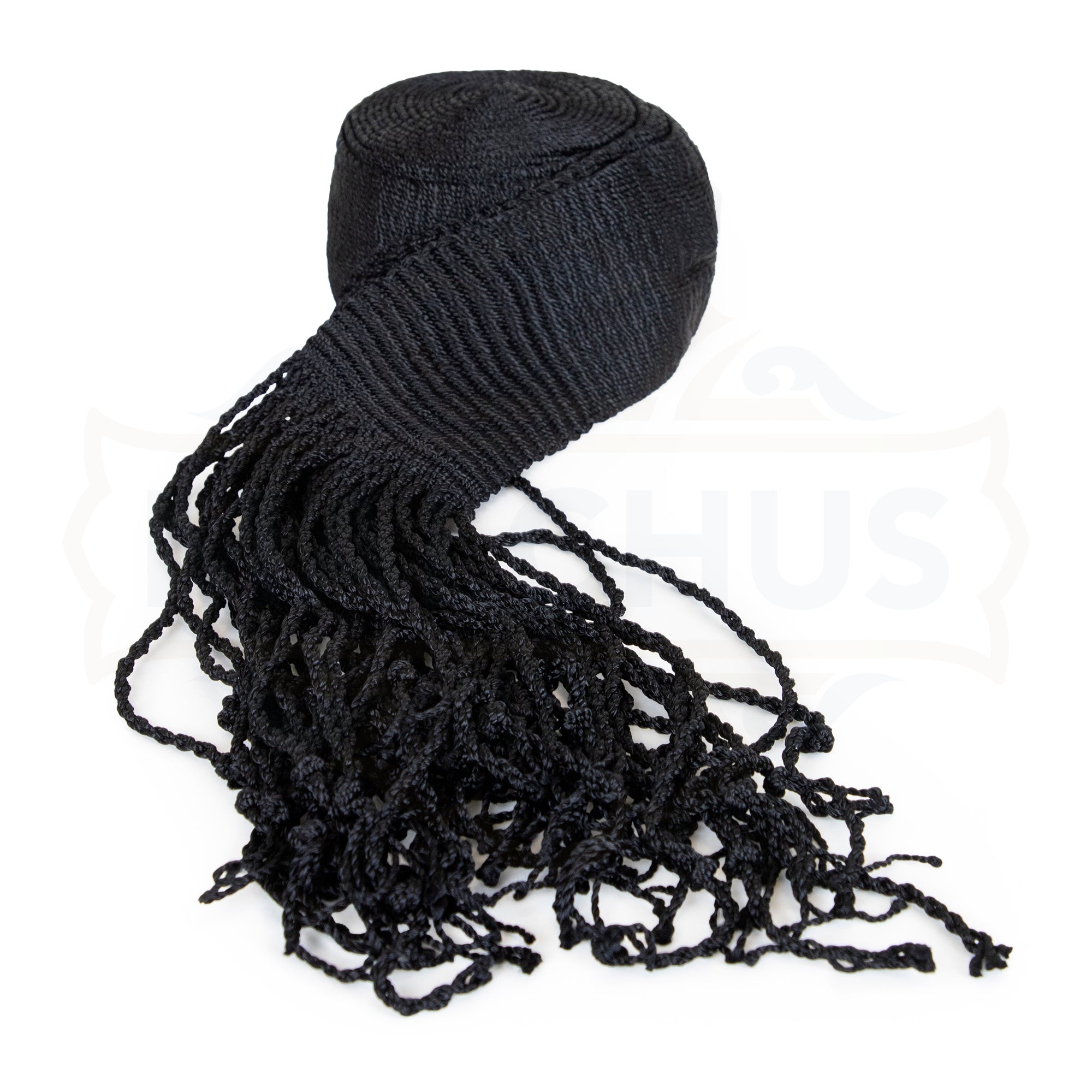 Black Hand Made Silk Gartel