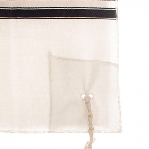 Wool Kids 2 hole, Slit neck Keshiras Ashkenaz Tzitzis