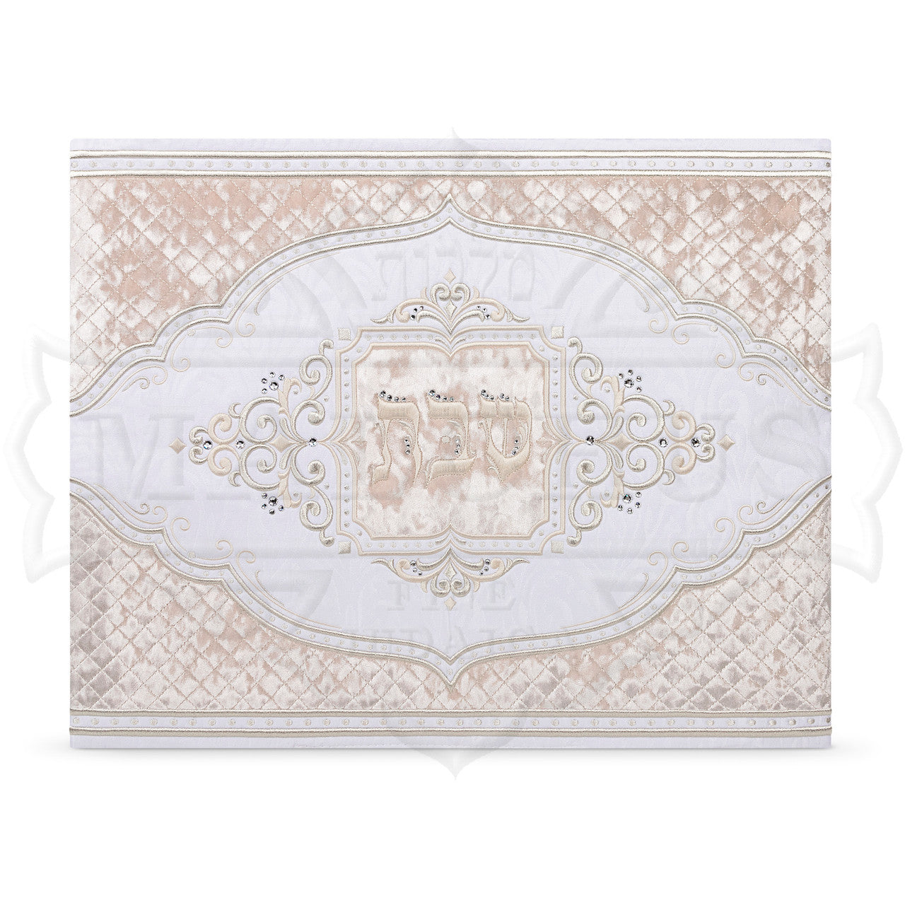 Oval Quilted Brocade-Velvet Challah Cover NO STONES #777