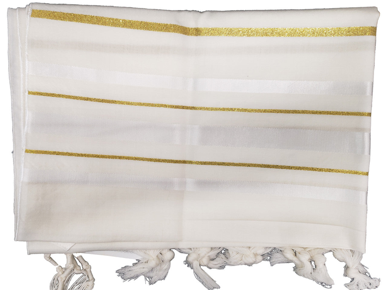 Traditional Wool Talis White and Gold