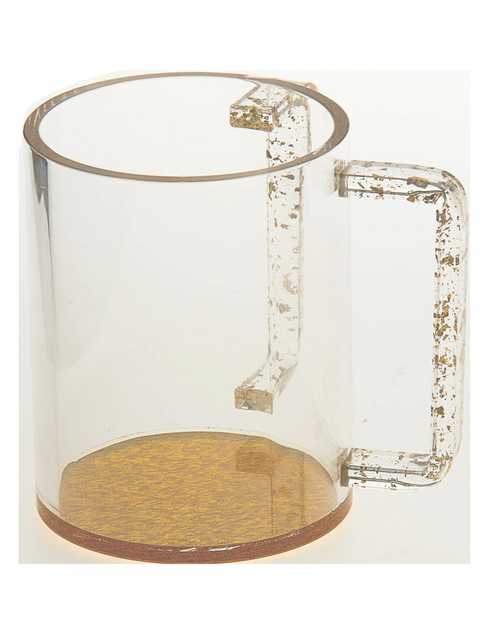 Lucite Wash Cup Gold Handle #7071