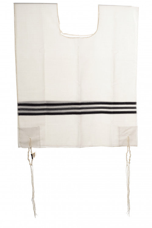 Wool Adult  1 Hole Keshiras Ashkenaz Tzitzis