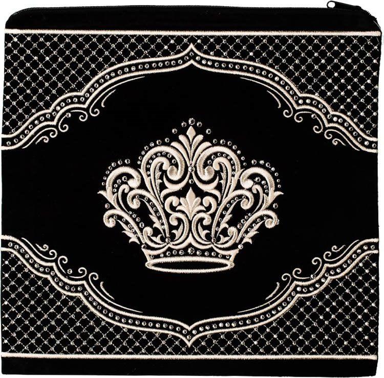Quilted Design with Crown Velvet Bag #445