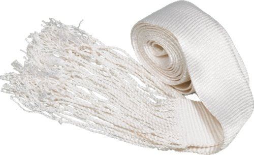 White Hand Made Silk Gartel