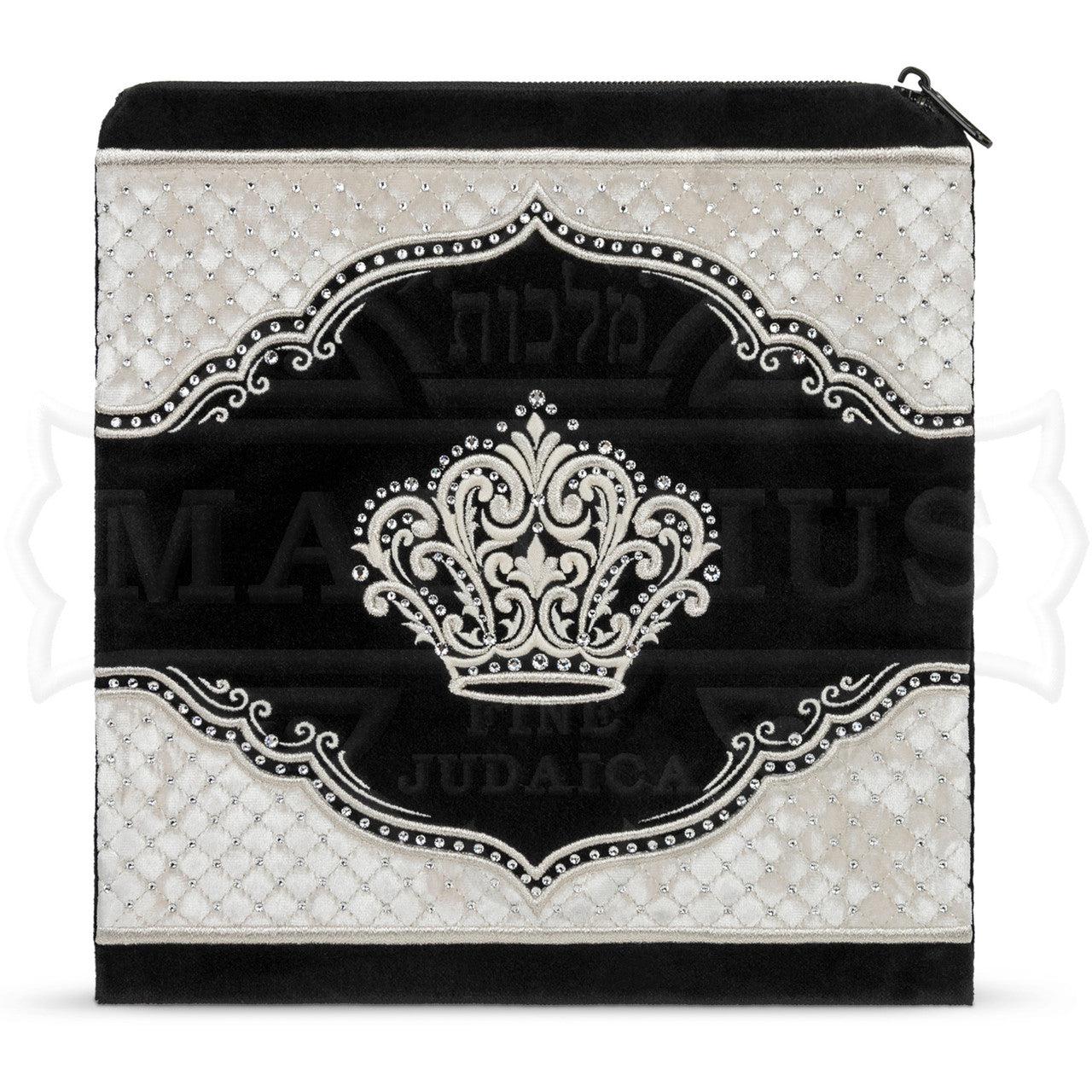 Quilted Crushed Velvet with Crown Velvet Bag #446