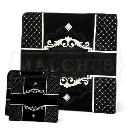 Four Corner Quilted Velvet  Bag #480
