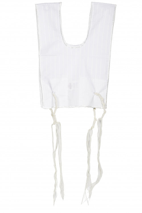 Poly- Cotton Kids Round Neck, 2 Hole Ashkenaz Tzitzis