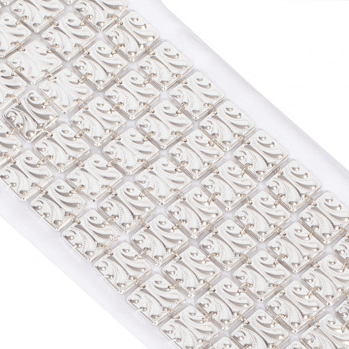 Big Square Swirl Sterling Silver Atarah