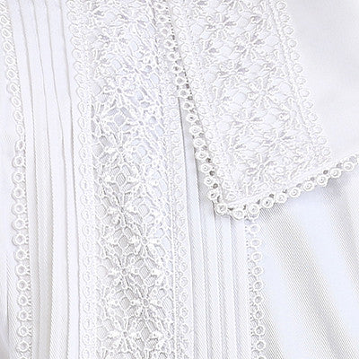 Malchut Kittel Flower Lace Design #2101