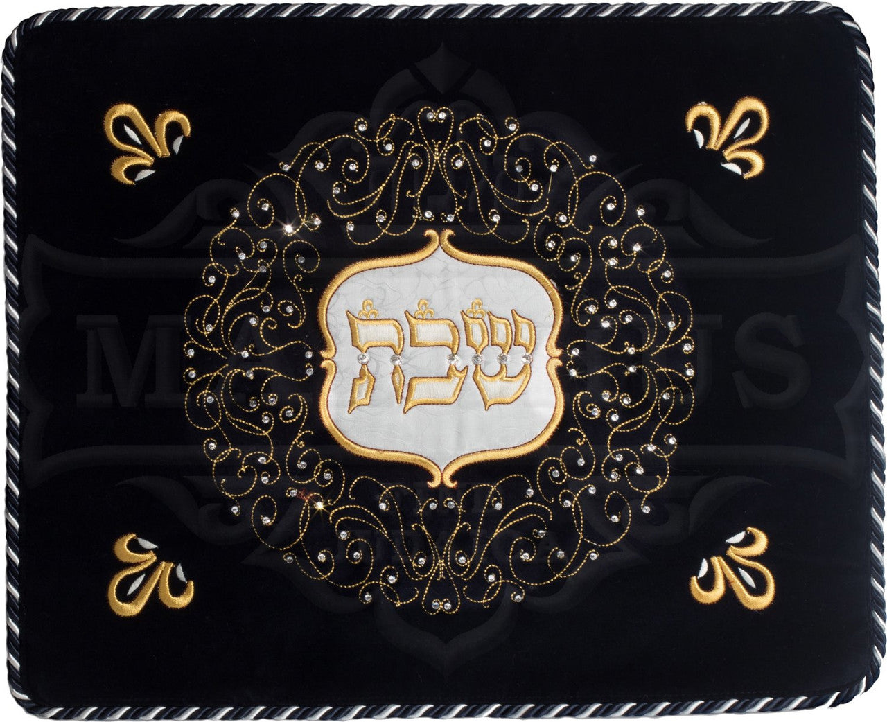 Swirl Design Swarovski Velvet Challah Cover #230