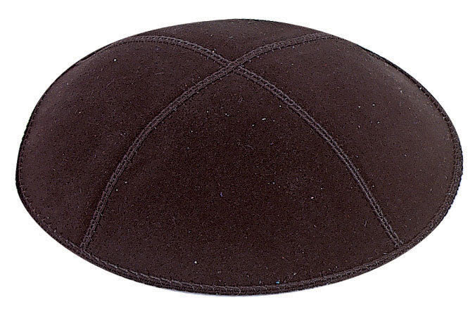 Black Suede Kippah