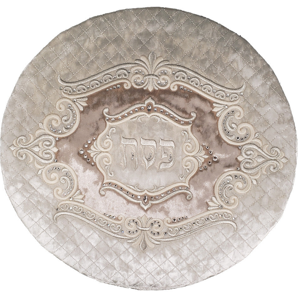 Pesach Matzah Cover - Marquise Collection #615 Beige