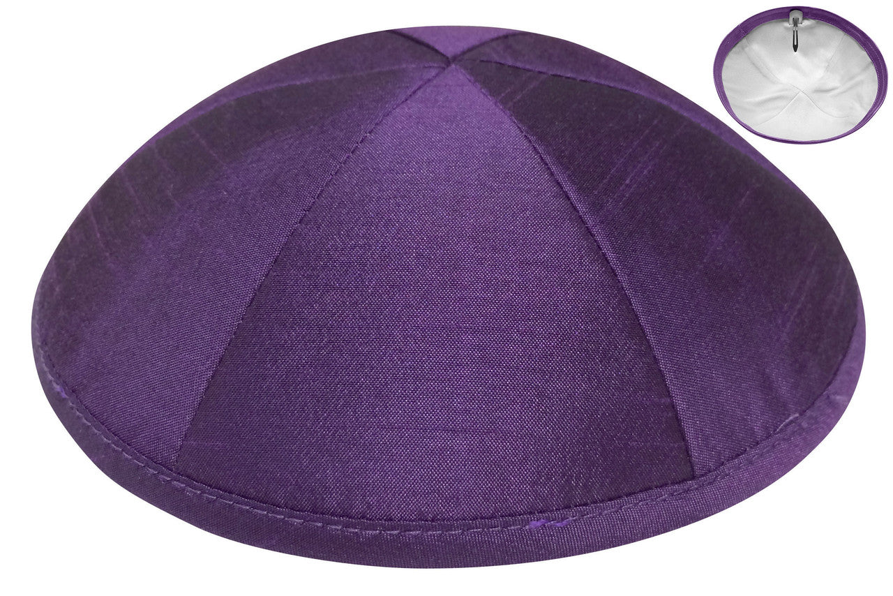 Raw Silk Kippot