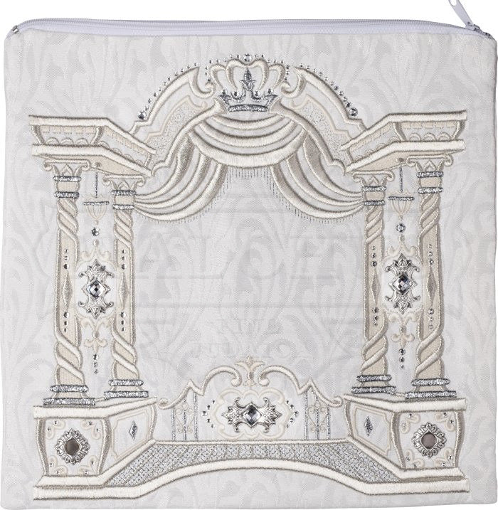White 3D Canopy and Poles Velvet Talis Bag #188