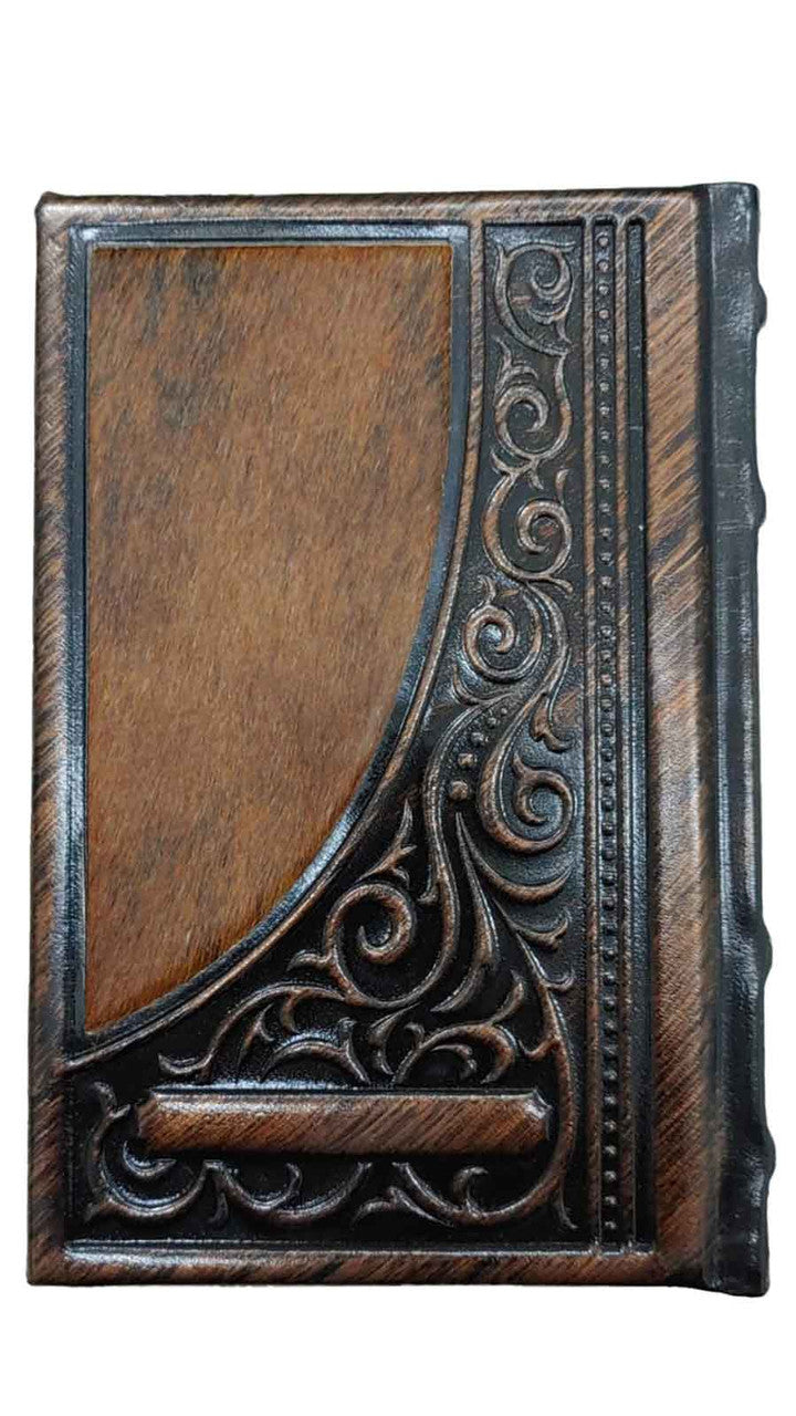 Antique Bronze Leather Machzorim Set With Fur Oiz Vehudar #1547