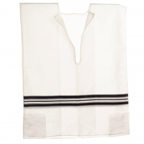 Wool Adult 1 Hole Keshiras Ashkenaz Tzitzis