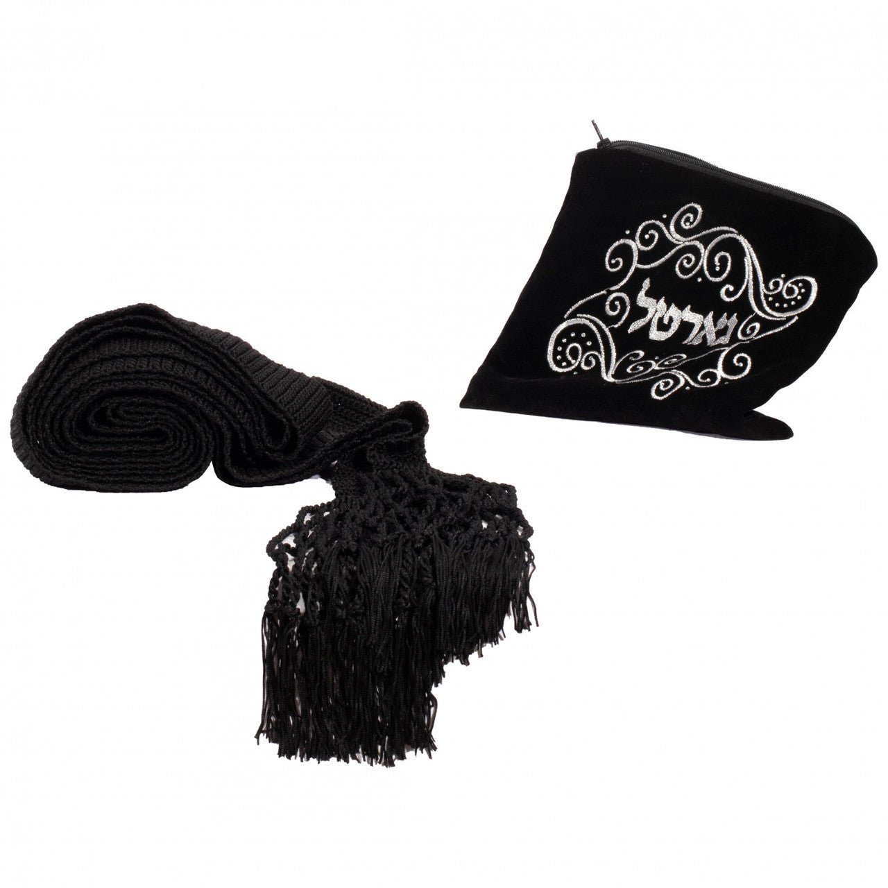 Handmade Elegant Crochet Gartel - Black