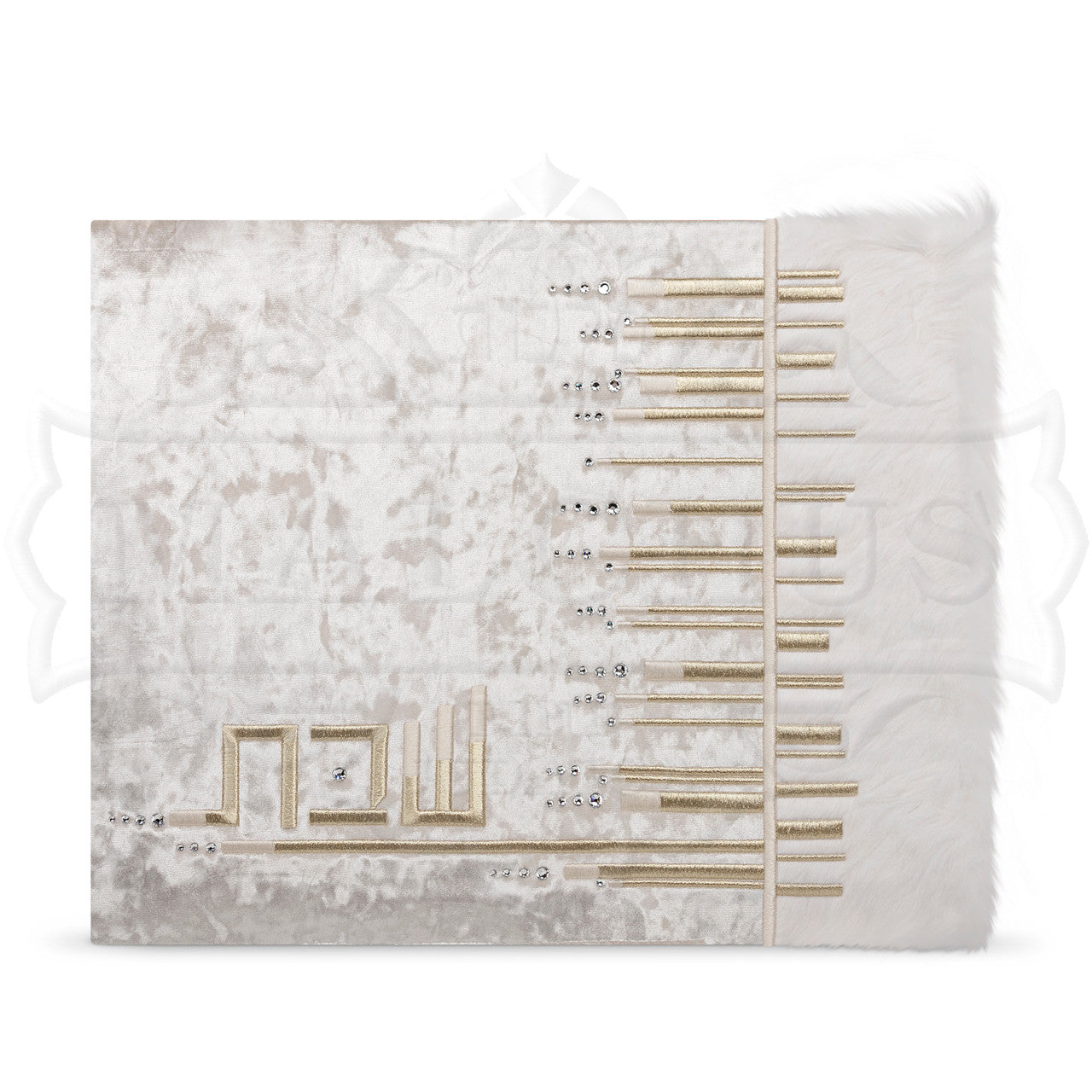 Modde Collection Challah Cover Crushed Velvet and Fur #650