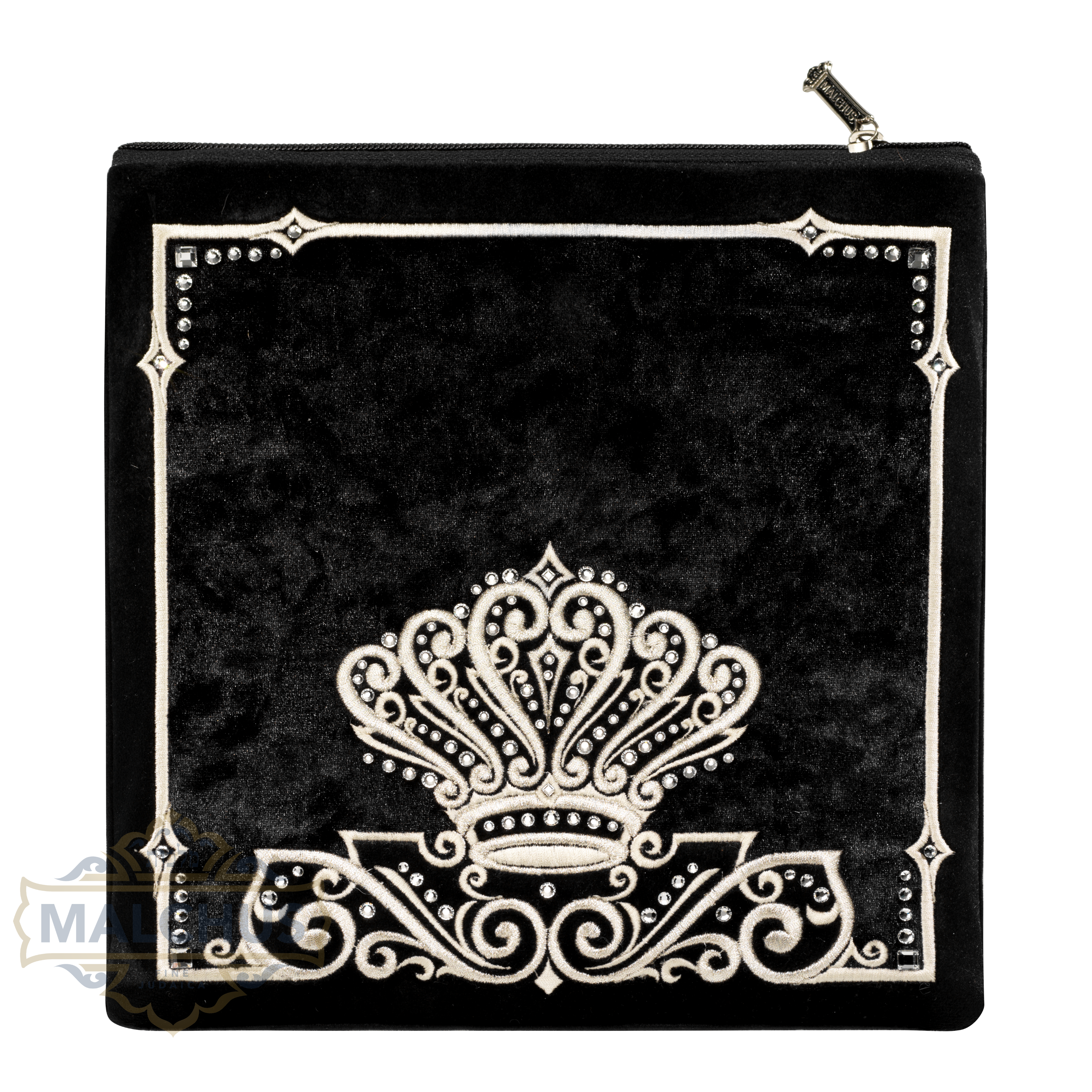 Bag #215 Black Velvet & Silver Emb