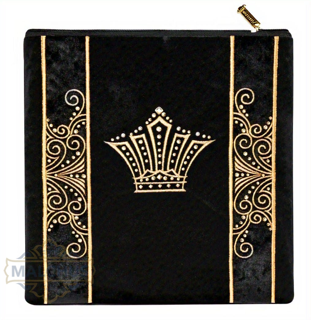 Bag #220 Black Velvet & Gold Emb
