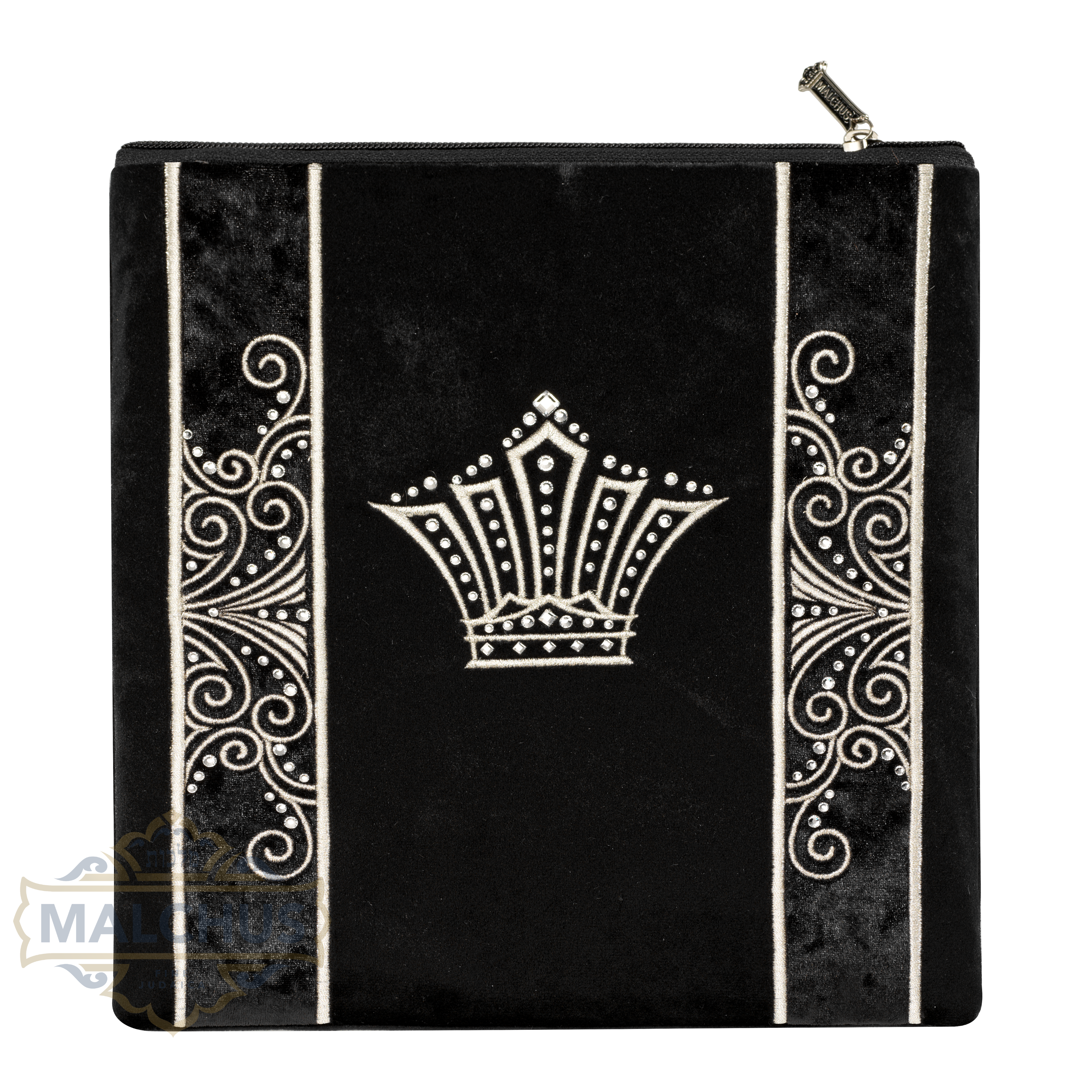 Bag #220 Black Velvet & Silver Emb