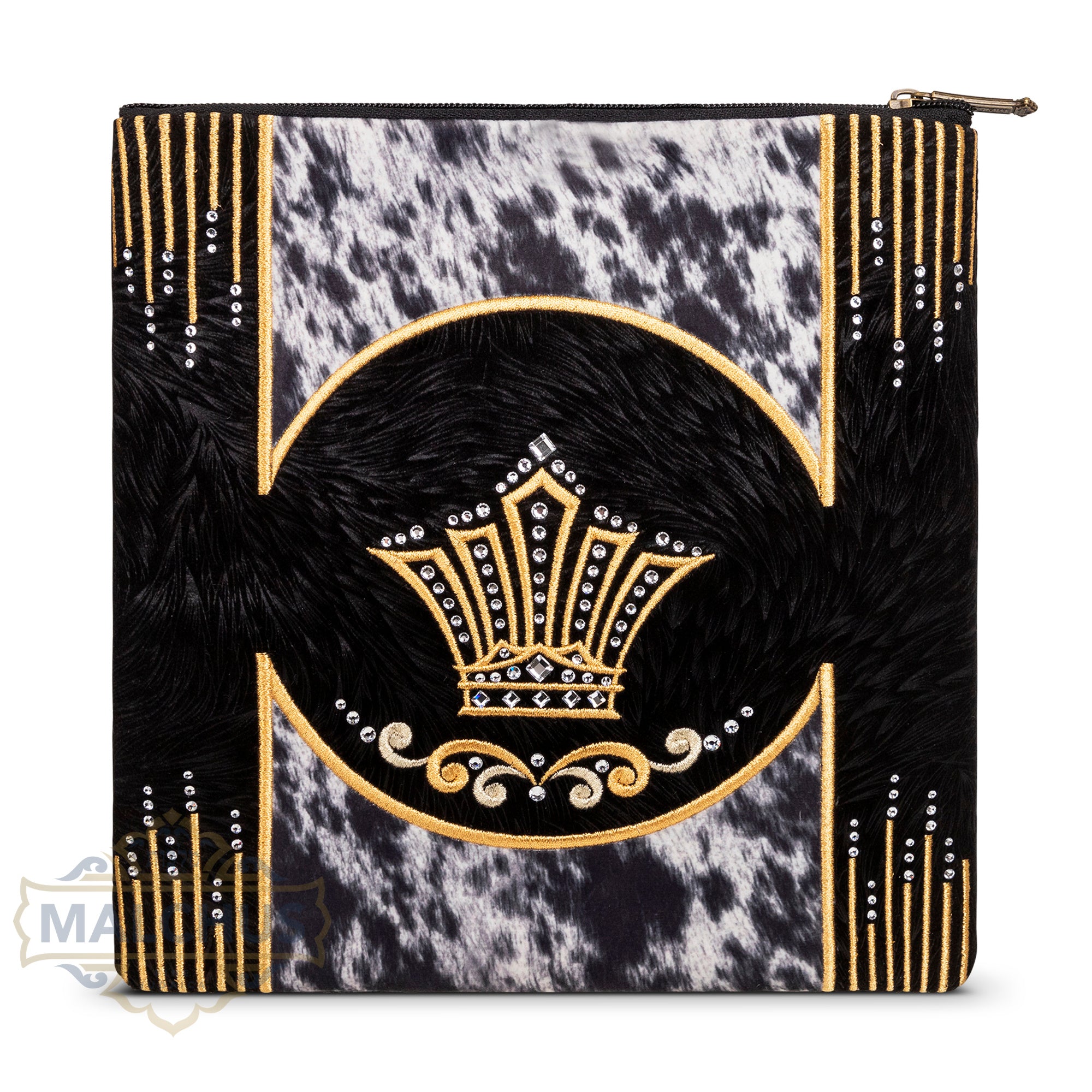 Bag #241 Black Velvet & Gold Emb