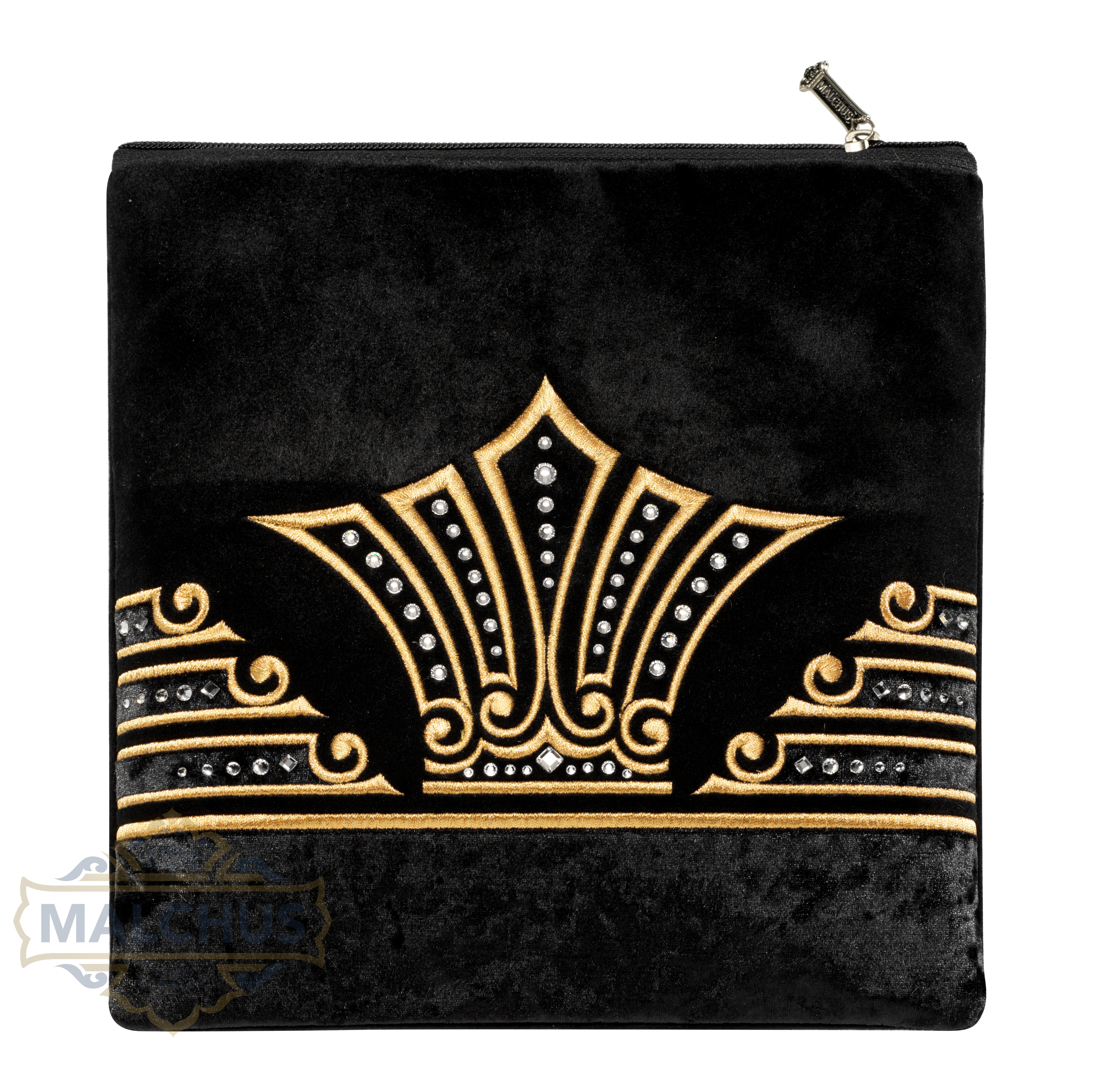 Bag #250 Black Velvet & Gold Emb